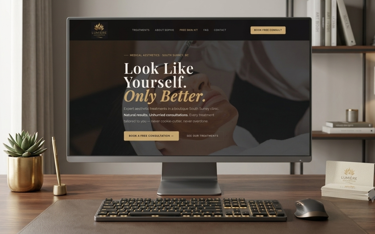 Med spa website built by Lead Frog